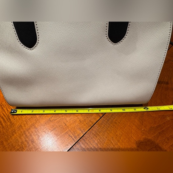 Kate Spade Cream and Black Satchel Dome-Shaped Elegance - Picture 11 of 13